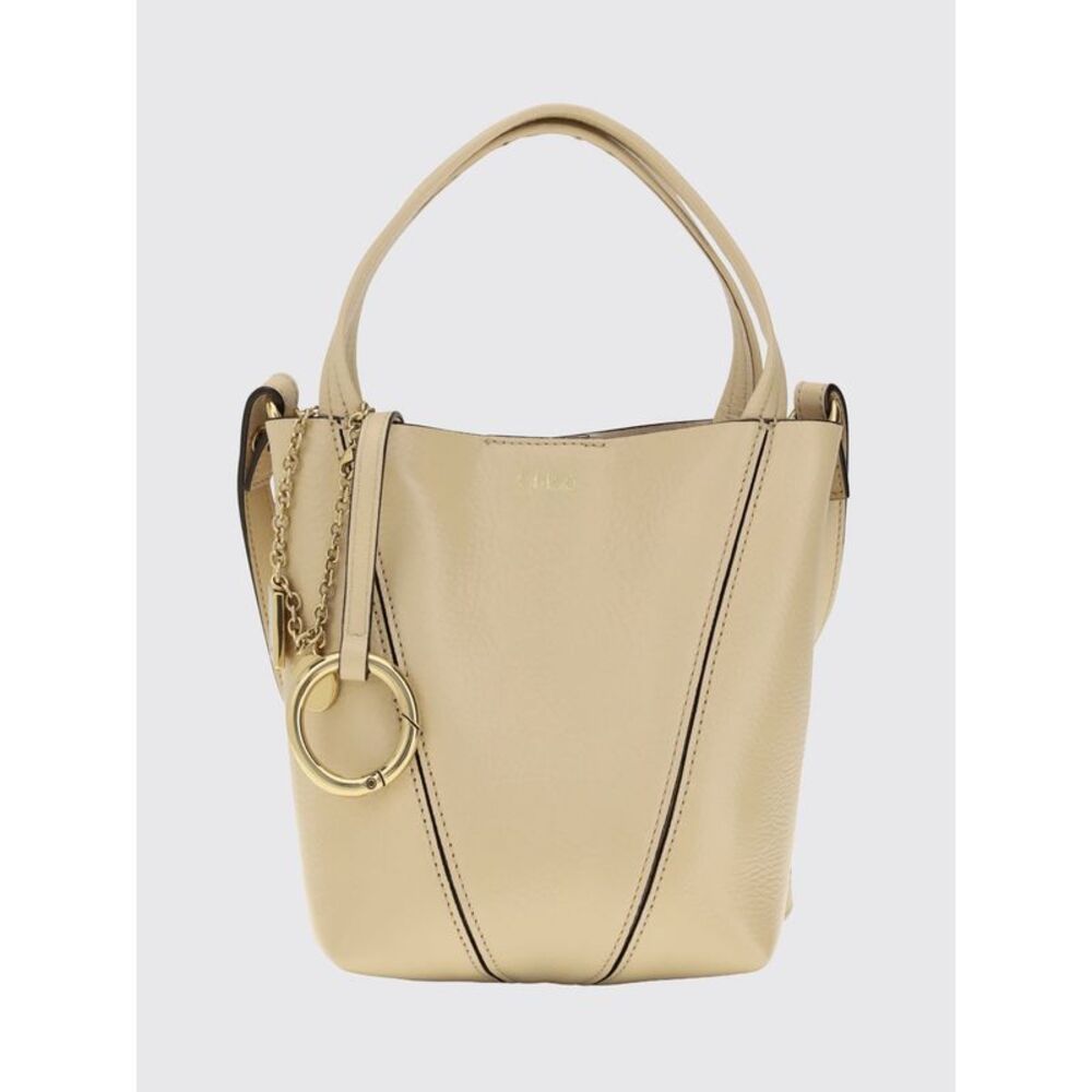 Chloe Women Spin Mini Grained Calfskin Handbag Chloe With Ring Detail